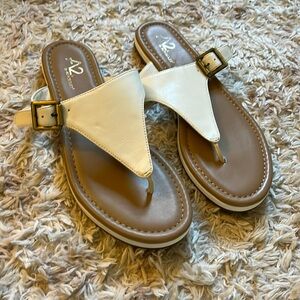A2 By Aerosole White Sandals